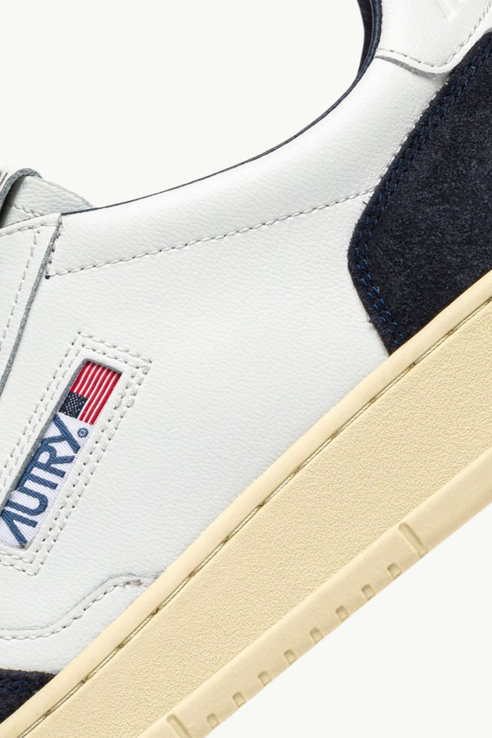  Autry Medalist Low Man Soft Leat Suede Blu - 6