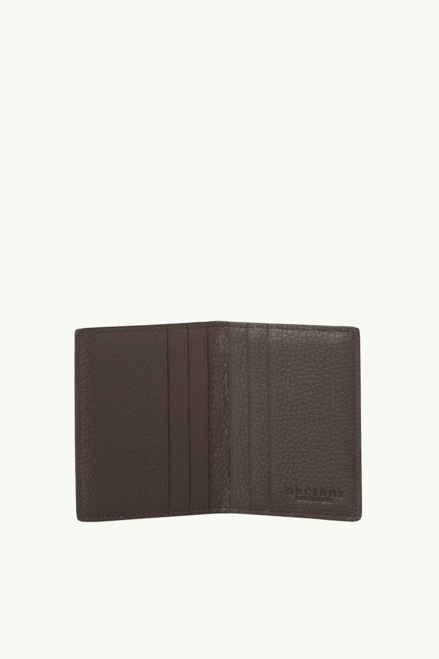  Orciani Portacarte A Libro In Pelle Marrone - 2