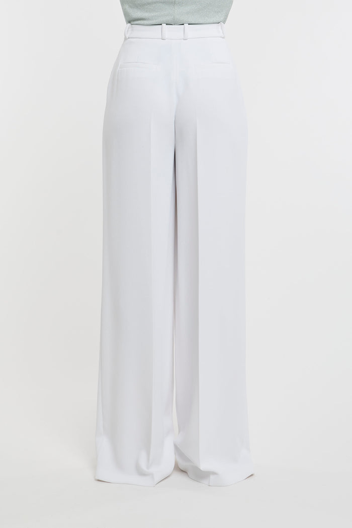  Elisabetta Franchi Trousers 100% Pl White Bianco Donna - 1