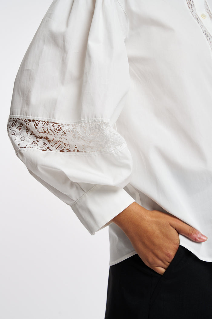  Maxmara Camicia Bianco Bianco Donna - 6