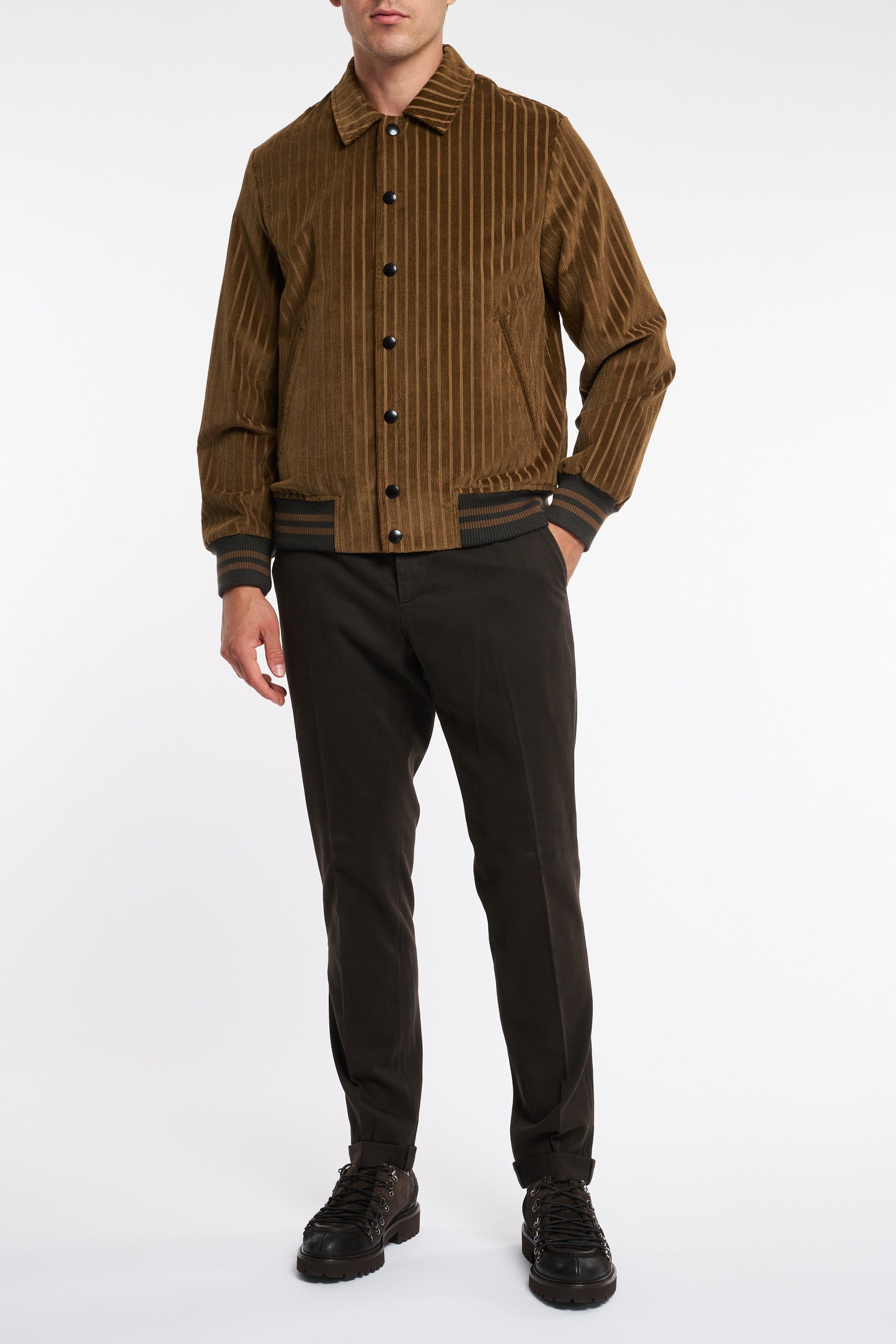  Circolo 1901 Bomber Velluto Micro Corduroy Multicolor Rosa Uomo - 1