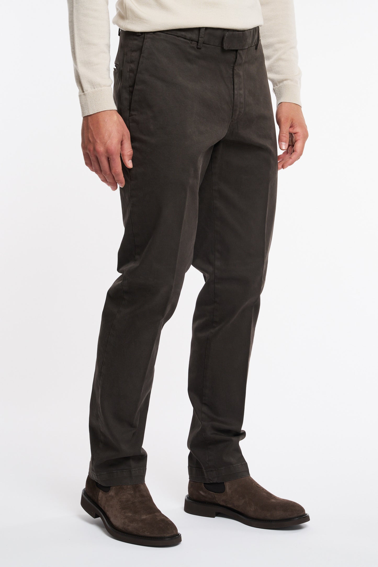  Devore Men's Regular Brown Trousers Marrone Uomo - 2