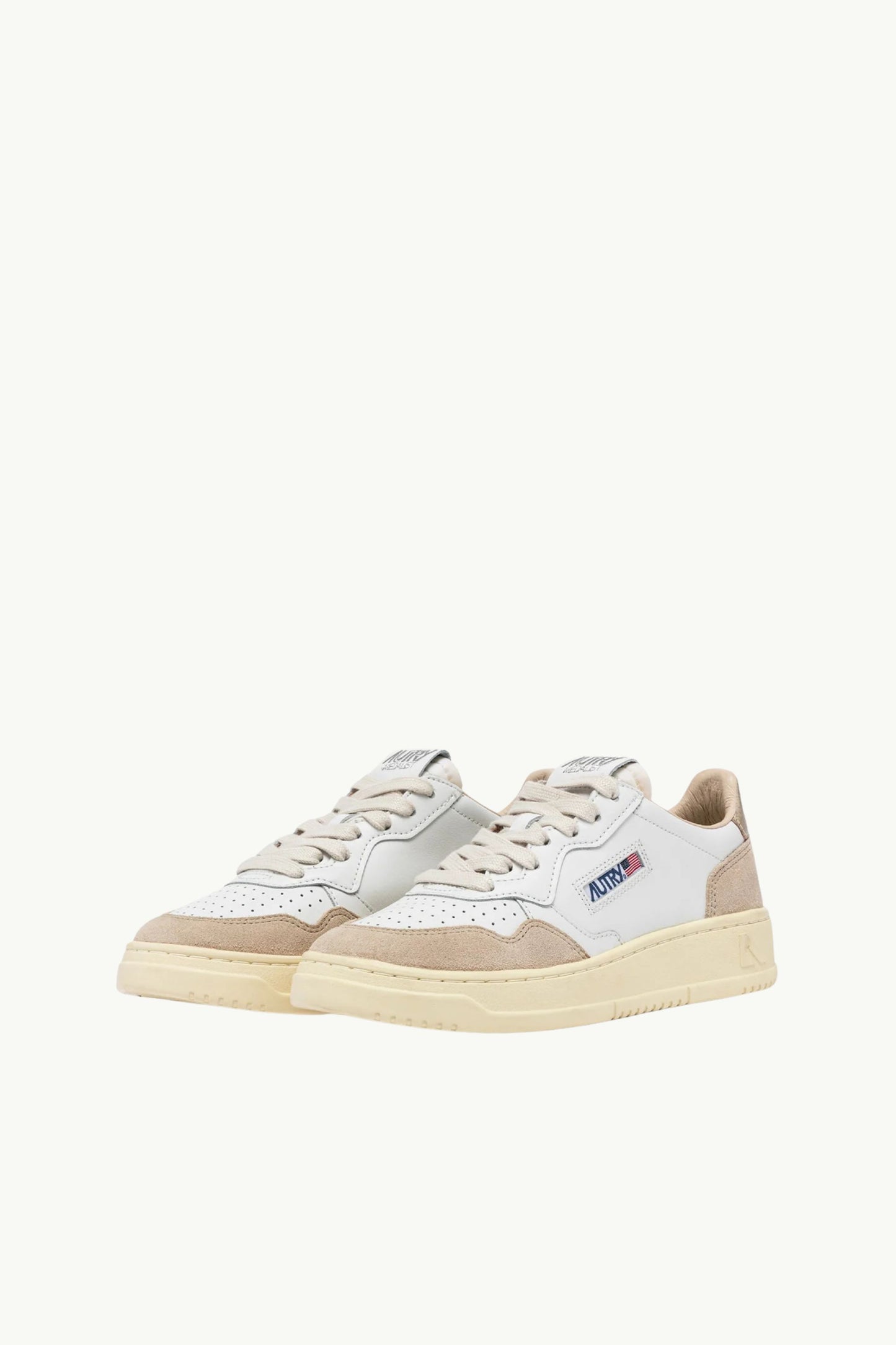  Autry Medalist Low Wom Leat Suede Bianco - 8
