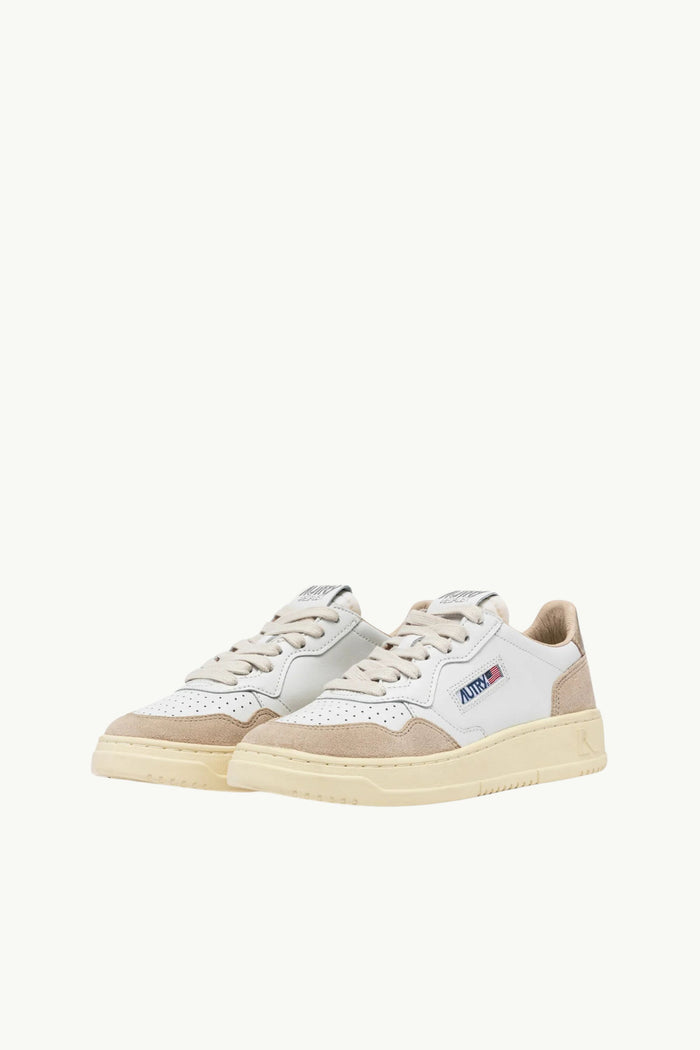  Autry Medalist Low Wom Leat Suede Bianco - 8