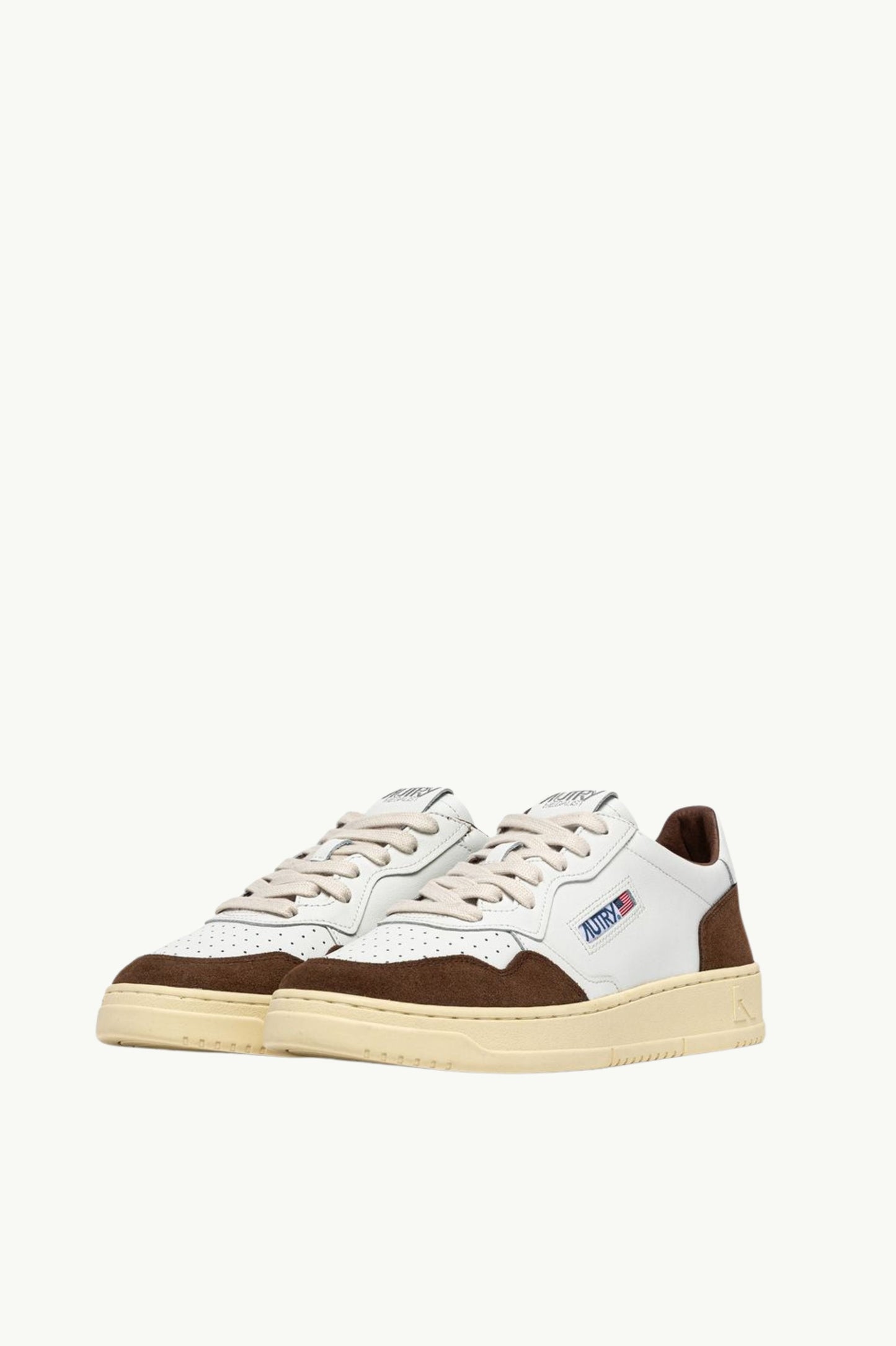  Autry Medalist Low Man Soft Leat Suede Bianco - 2