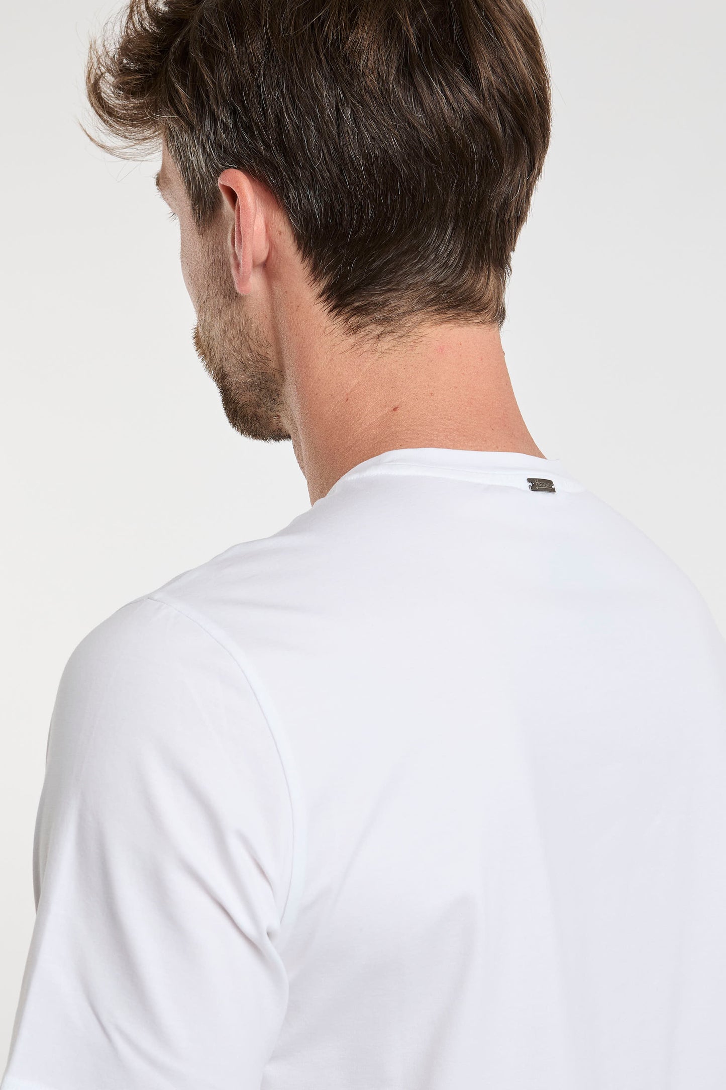  Herno T-shirt In 92% Co 8% Ea White Bianco Uomo - 5