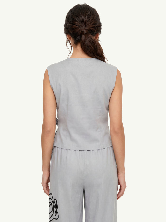  Liviana Conti Gilet Timothy Grigio - 4