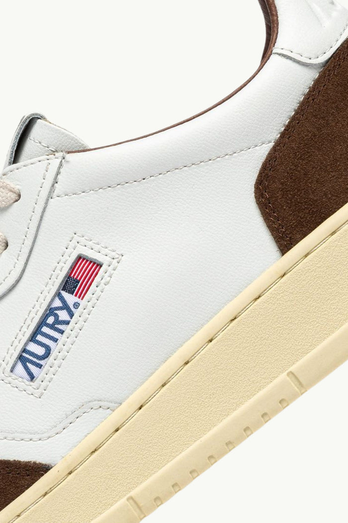  Autry Medalist Low Man Soft Leat Suede Bianco - 6