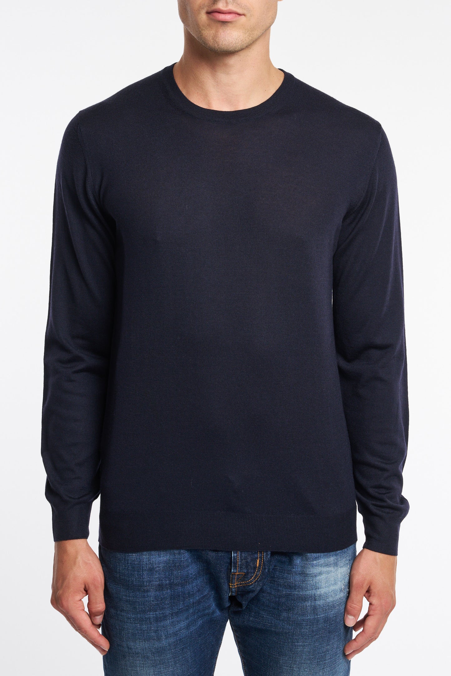  Fedeli Men's Brown Crewneck Sweater Marrone Uomo - 1