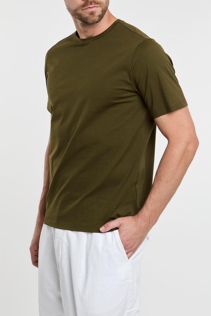  Herno T-shirt Multicolor In Cotone/elastane Verde Uomo - 2