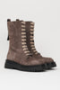 Peserico Boots in Pelle Scamosciata Marrone Donna-2