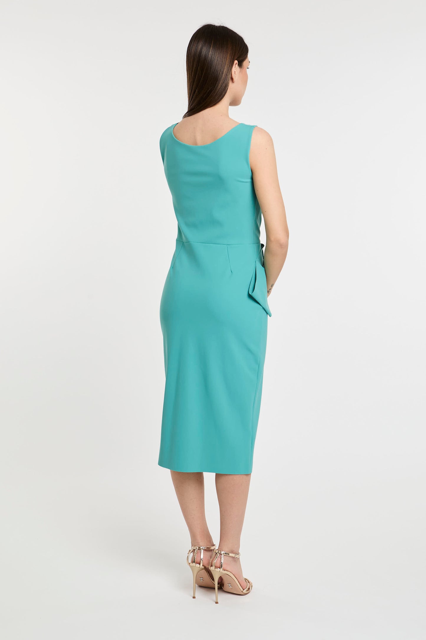  La Petite Robe Di Chiara Boni Soft/elastic Multicolor Dress Verde Donna - 4