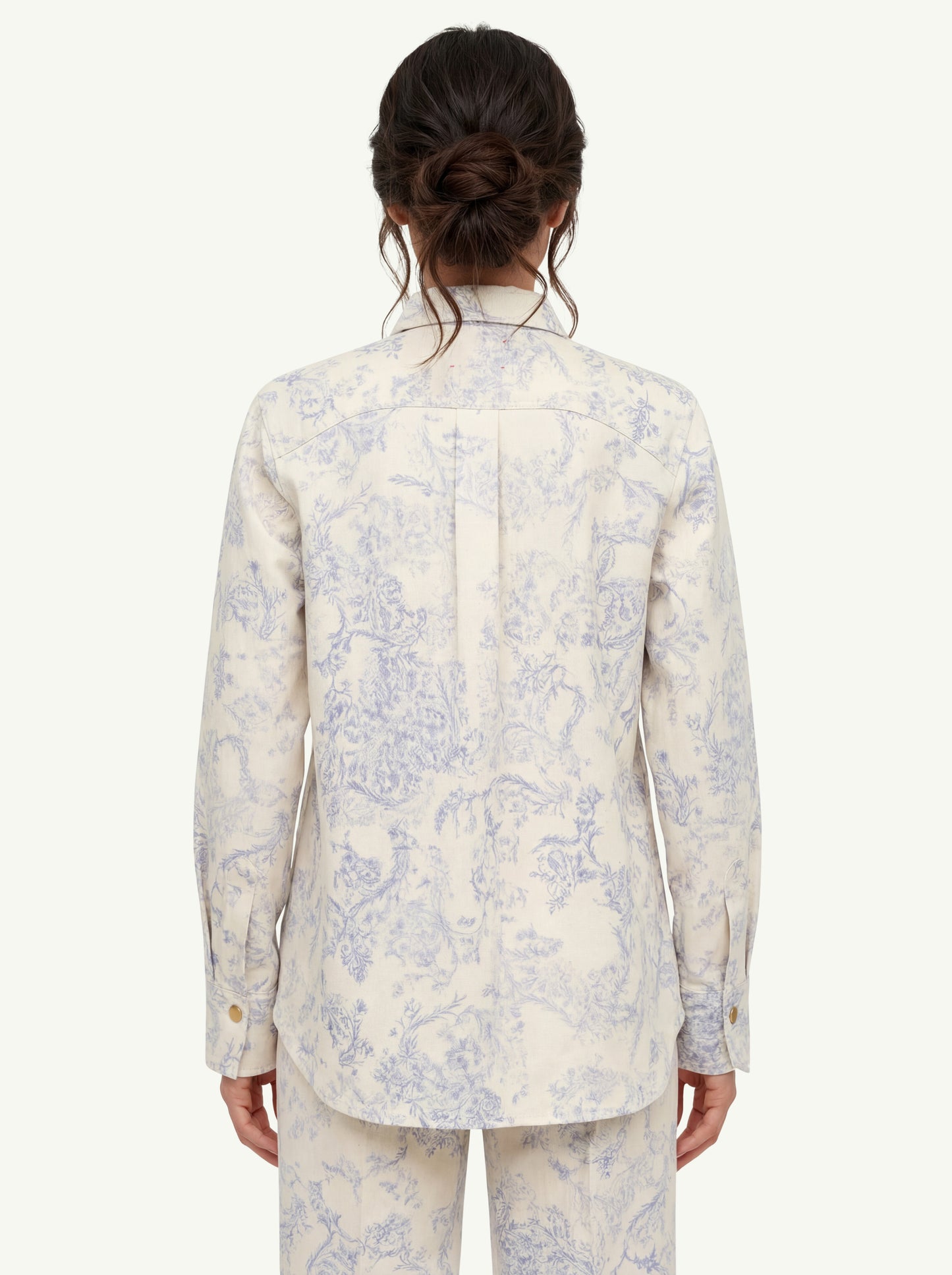  Forte_forte Overshirt Denim Stampa Nontiscordardime Bianco - 4