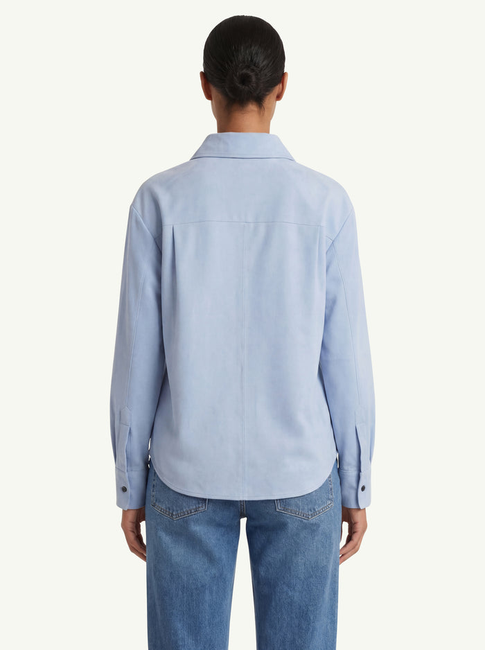  Sword Camicia In Pelle Azzurro - 4