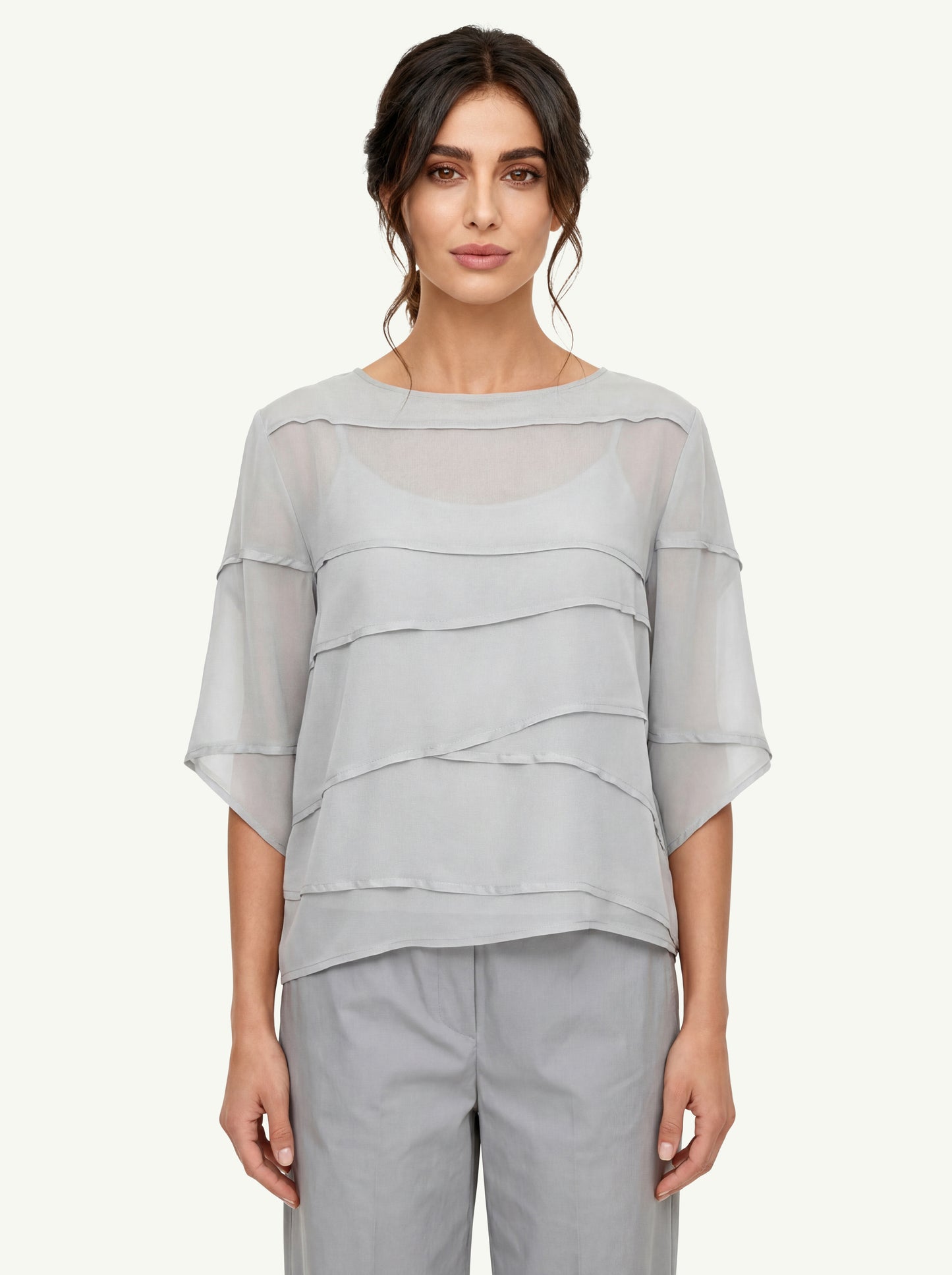  Liviana Conti Blusa Iris Grigio - 1