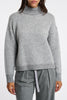 Peserico Maglia In Lana Seta E Cashmere Grigio Donna-2