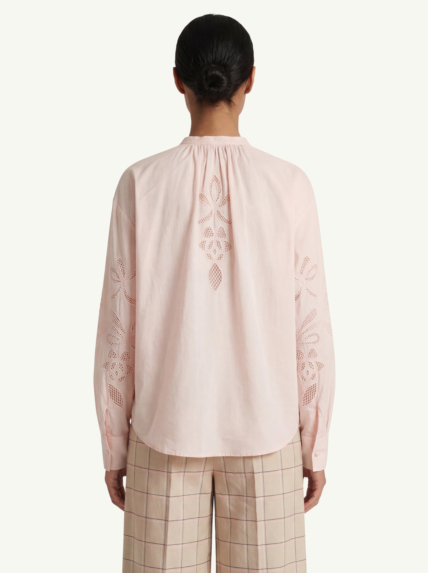  Forte_forte Camicia Bohemienne Voile Rosa - 4