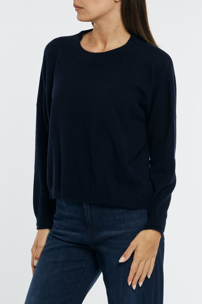  Verybusy Crew Neck Over Blue Woman Blu Donna - 8