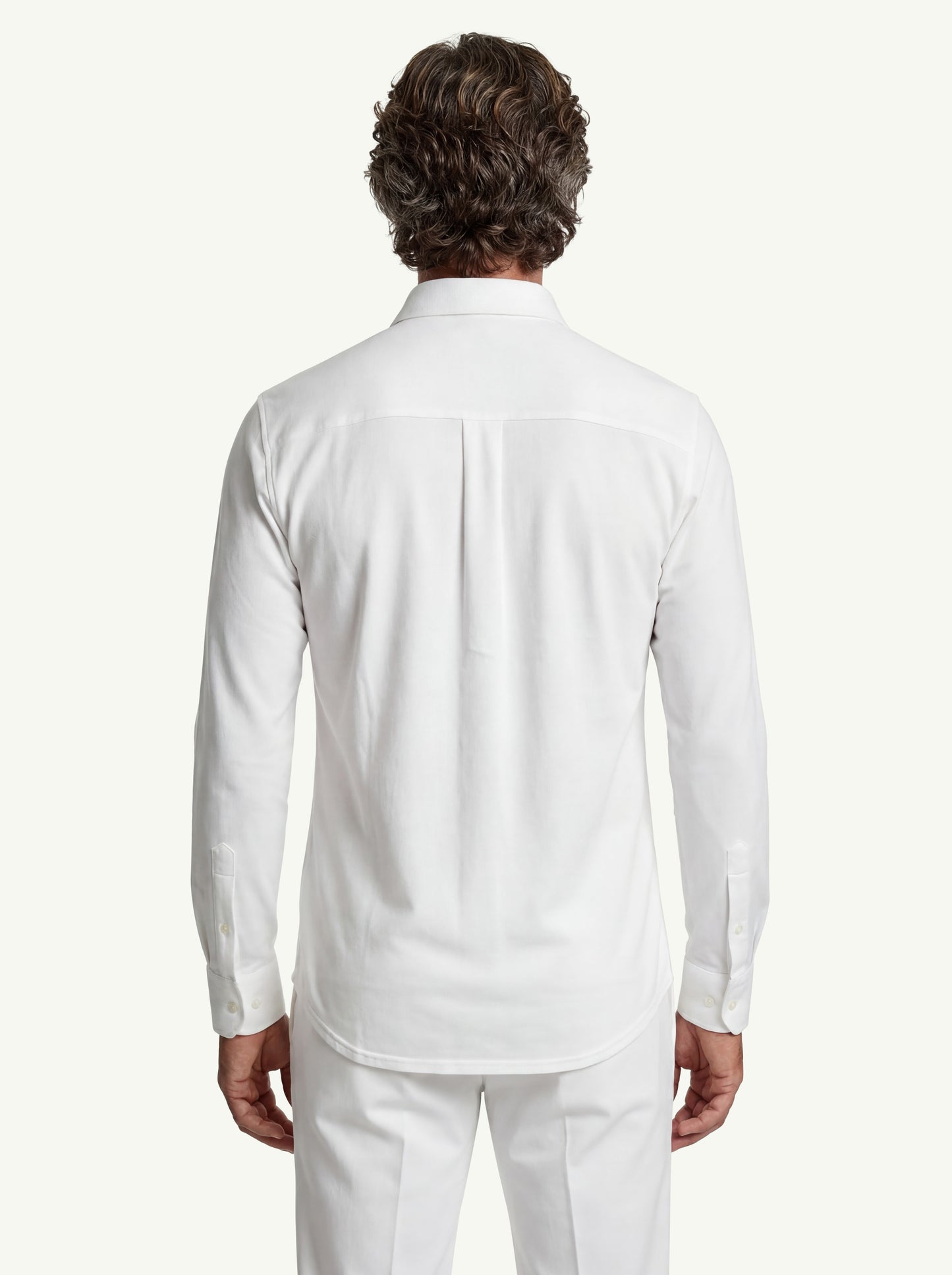  Fedeli Shirt Robert Ml Superlight Piquet Bianco - 4