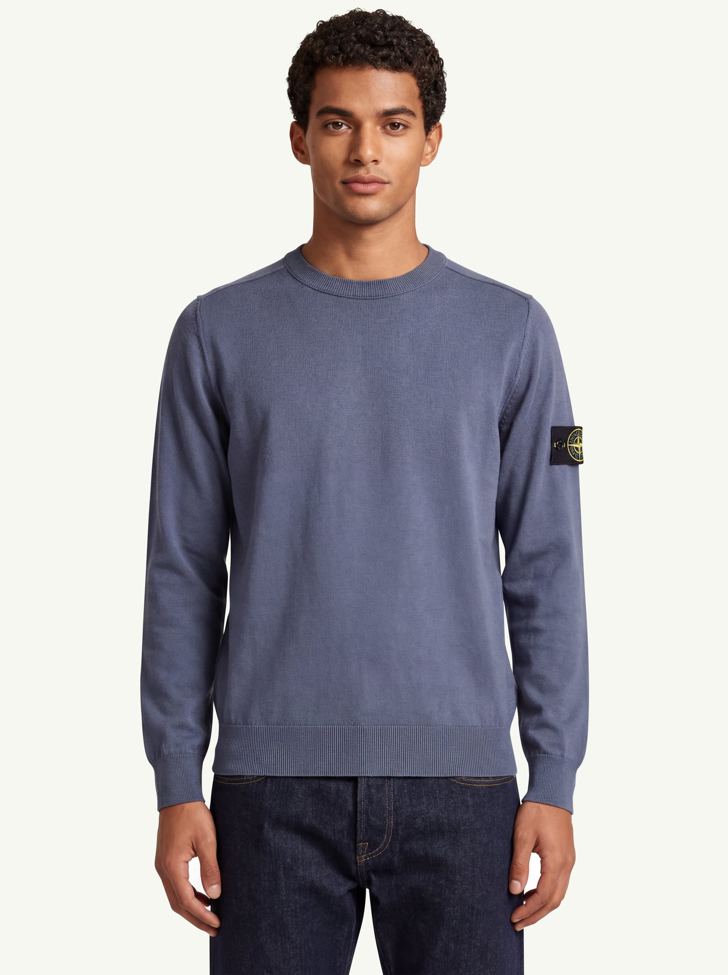  Stone Island Crew Neck Blu - 1