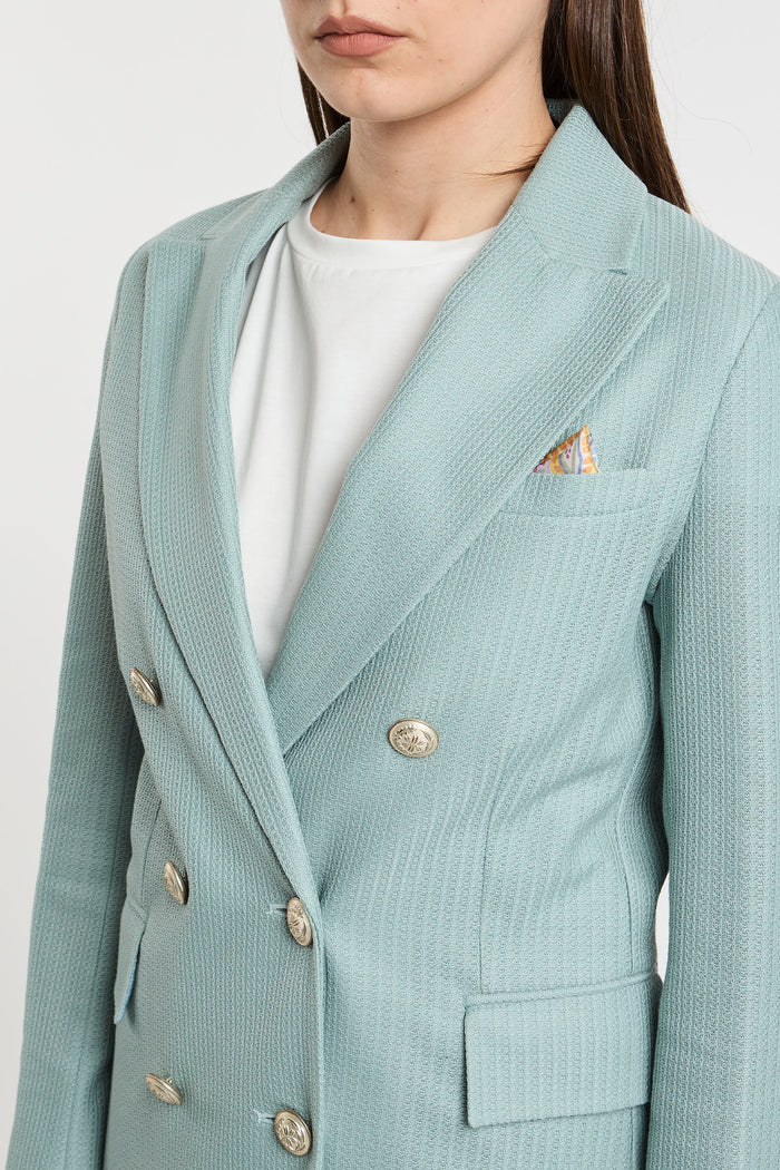  Circolo 1901 Cotton Jacket Multicolor Azzurro Donna - 4