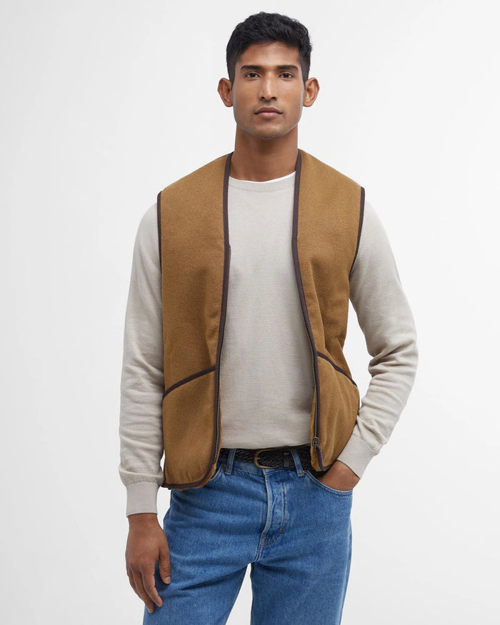 Barbour Warm Pile Waistcoat Zip Uomo