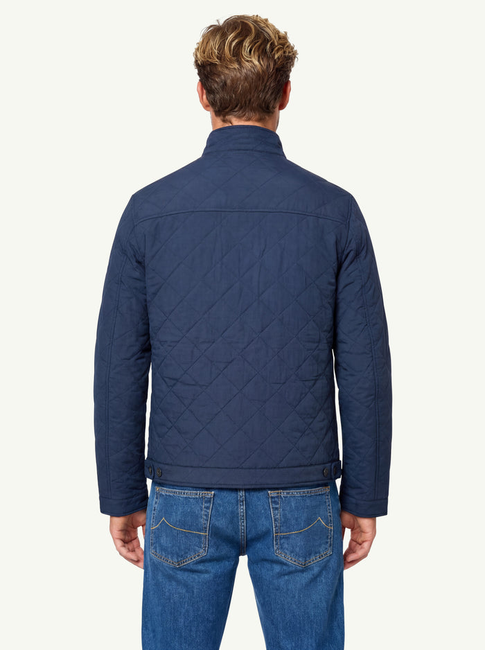  Barbour Tyneside Quilted Jacket Blu - 4