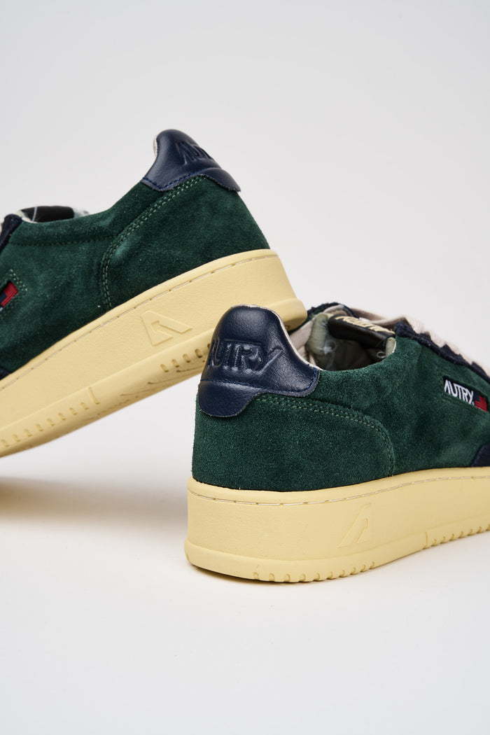 Autry Medalist Low Man Suede/Suede Blu Uomo-2