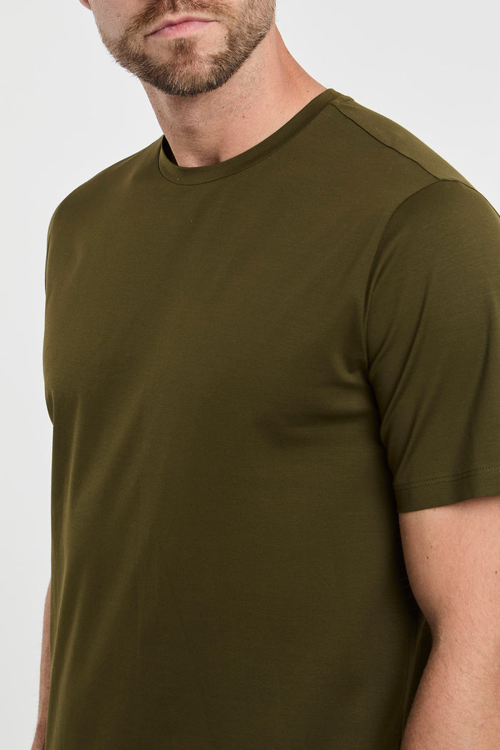  Herno T-shirt Multicolor In Cotone/elastane Verde Uomo - 3