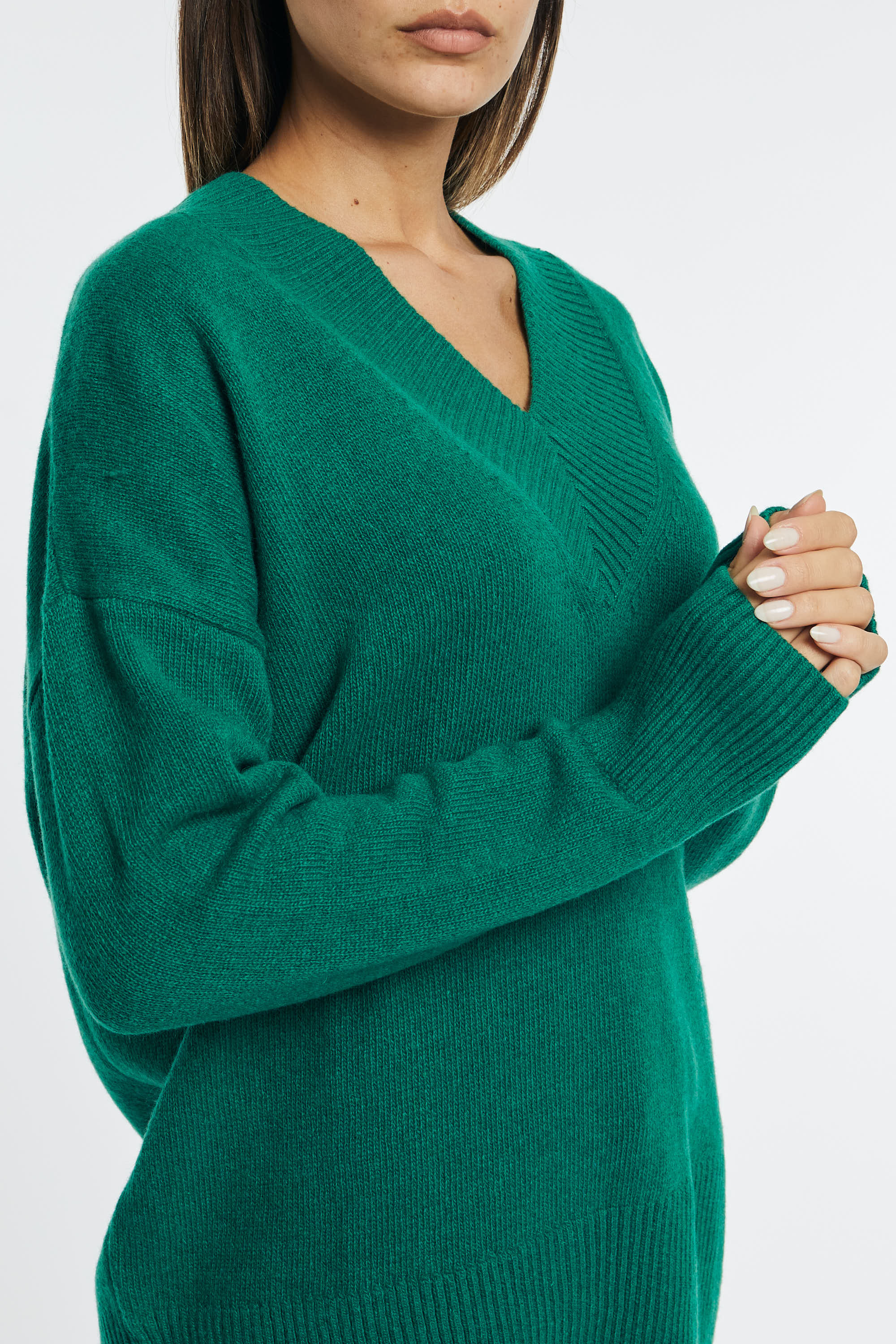 Womens emerald hot sale green sweater