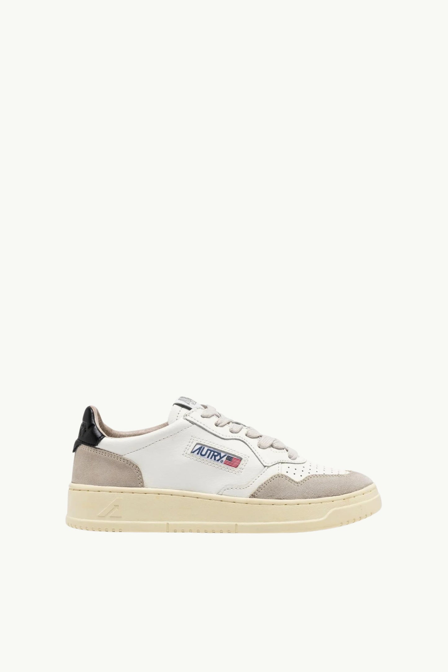  Autry Medalist Low Wom Leat Suede Bianco - 1
