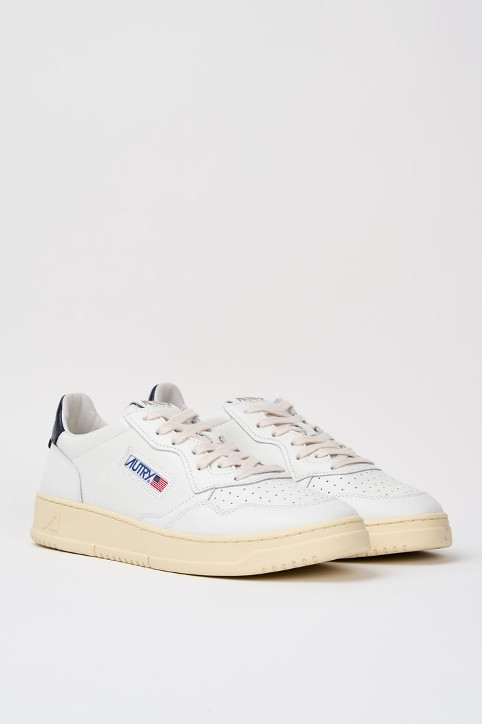 Autry Sneakers Medalist Low Man Leat Leat Bianco Uomo-2