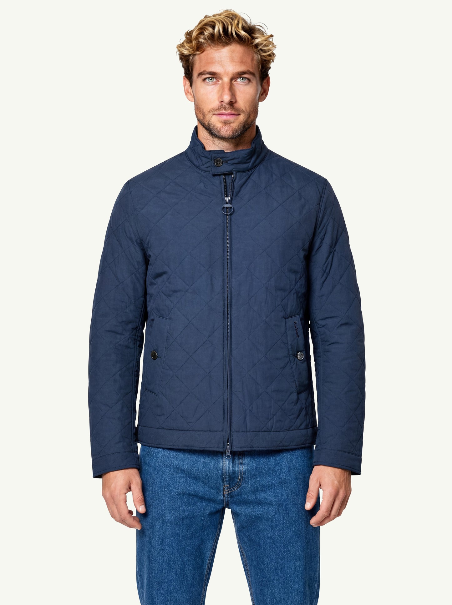  Barbour Tyneside Quilted Jacket Blu - 1