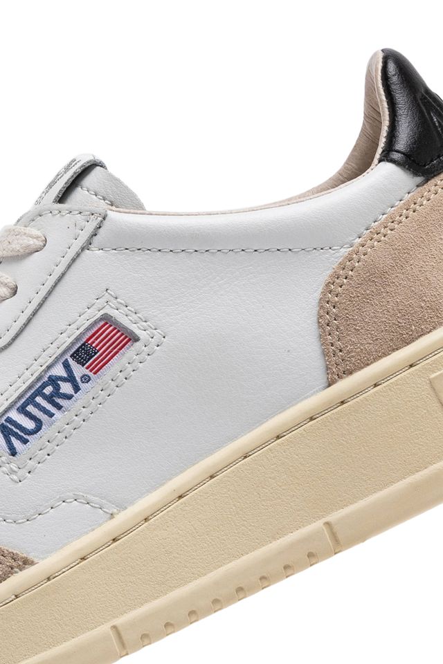  Autry Sneakers Medalist Low Man Leat Suede Bianco Aulm Ls21 Bianco Uomo - 5
