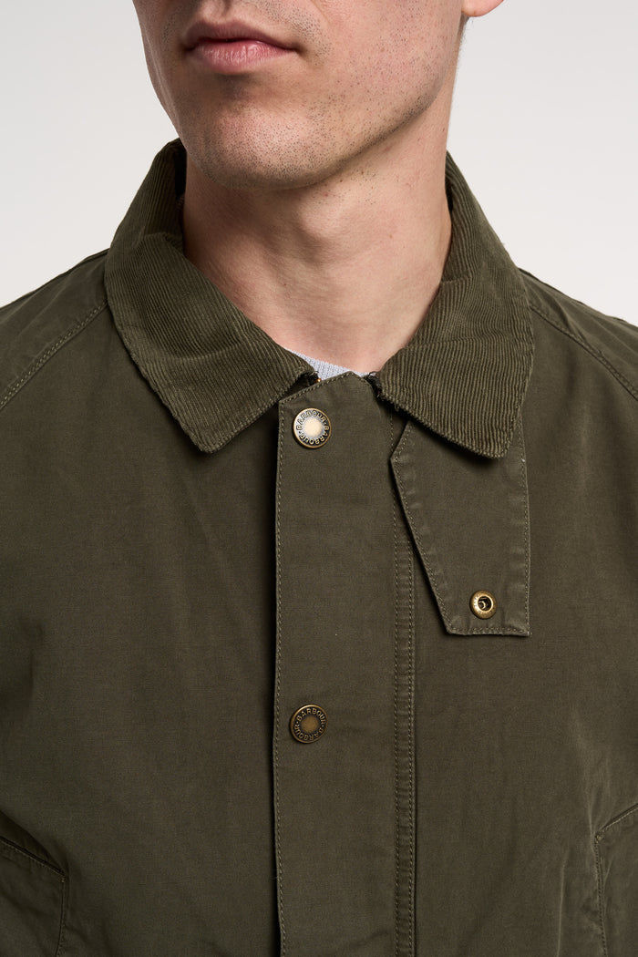  Barbour Ashby Casual Jacket 100% Cotton Green Verde Uomo - 7