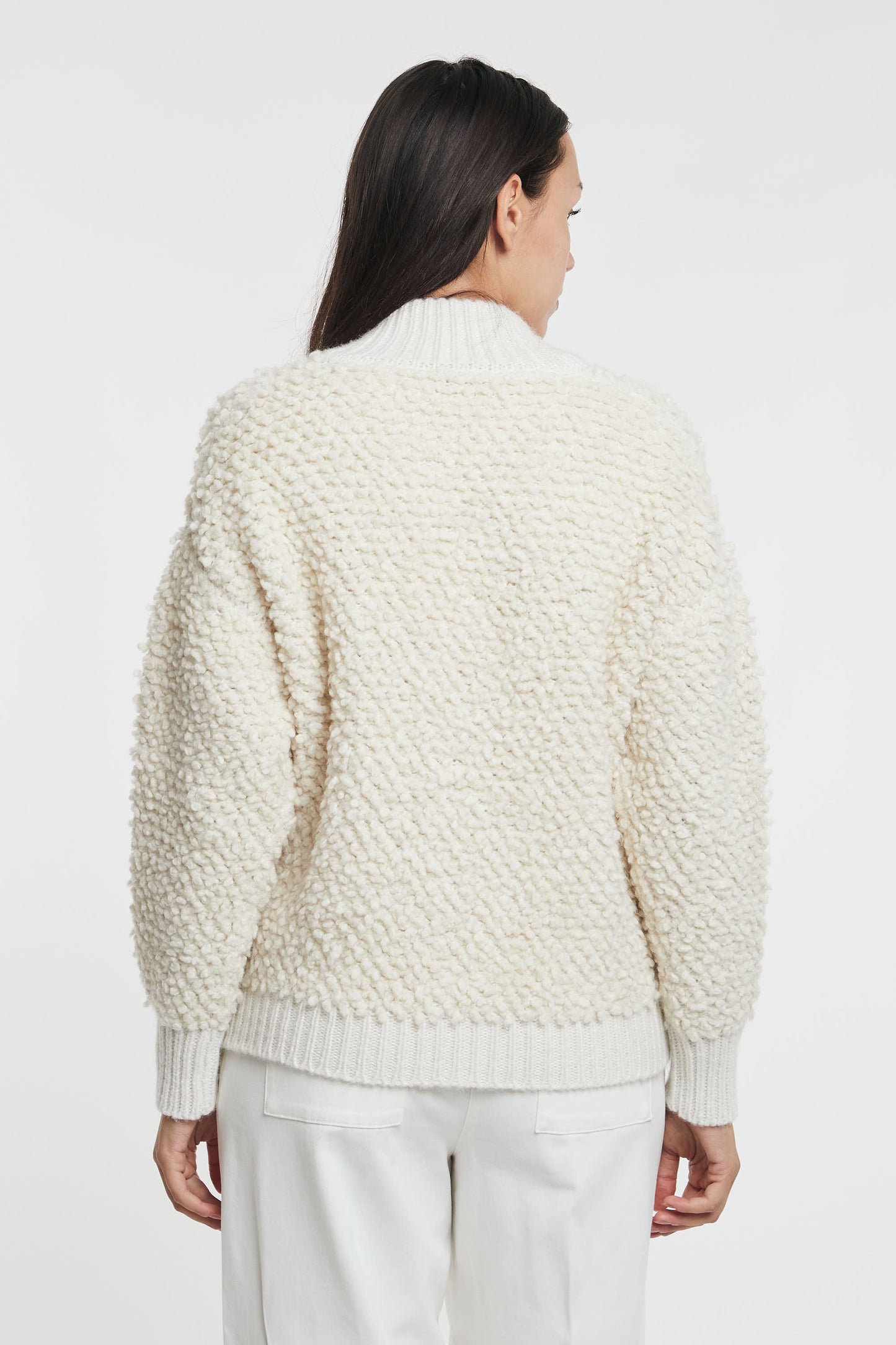  Peserico Cardigan Tricot Bianco Bianco Donna - 5
