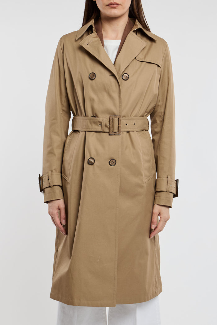 Herno Double-Breasted Trench Delon 100% CO Beige