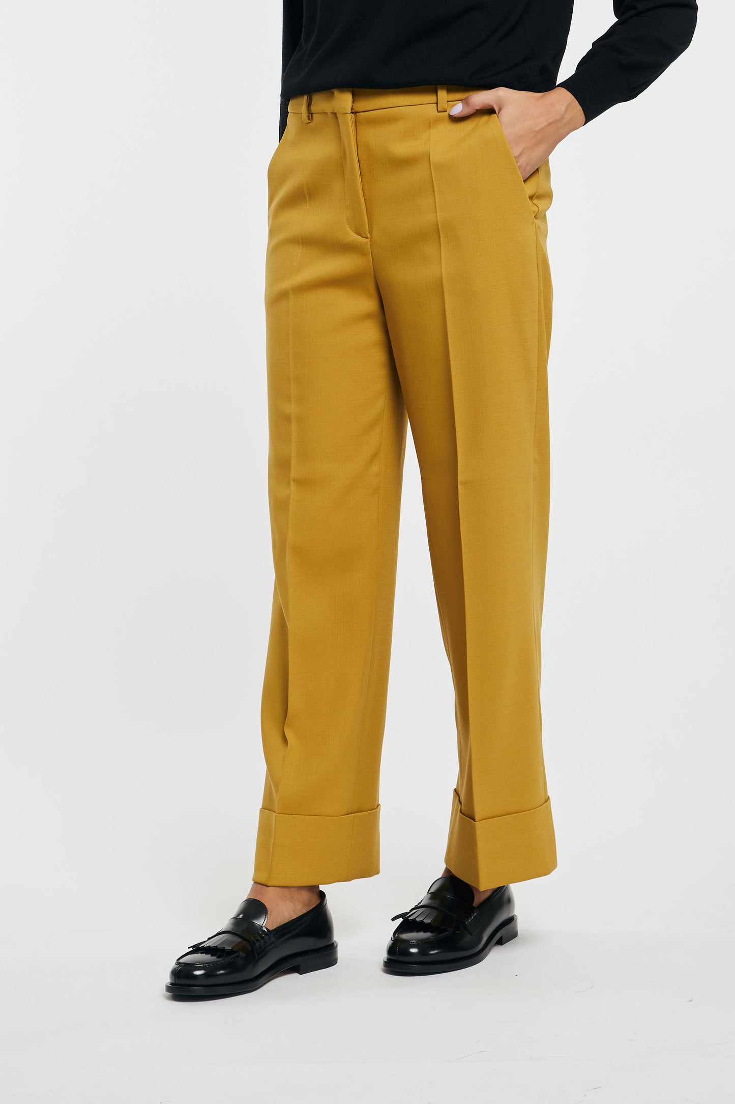  Incotex Pantalone Arlys Cotone Giallo Giallo Donna - 2