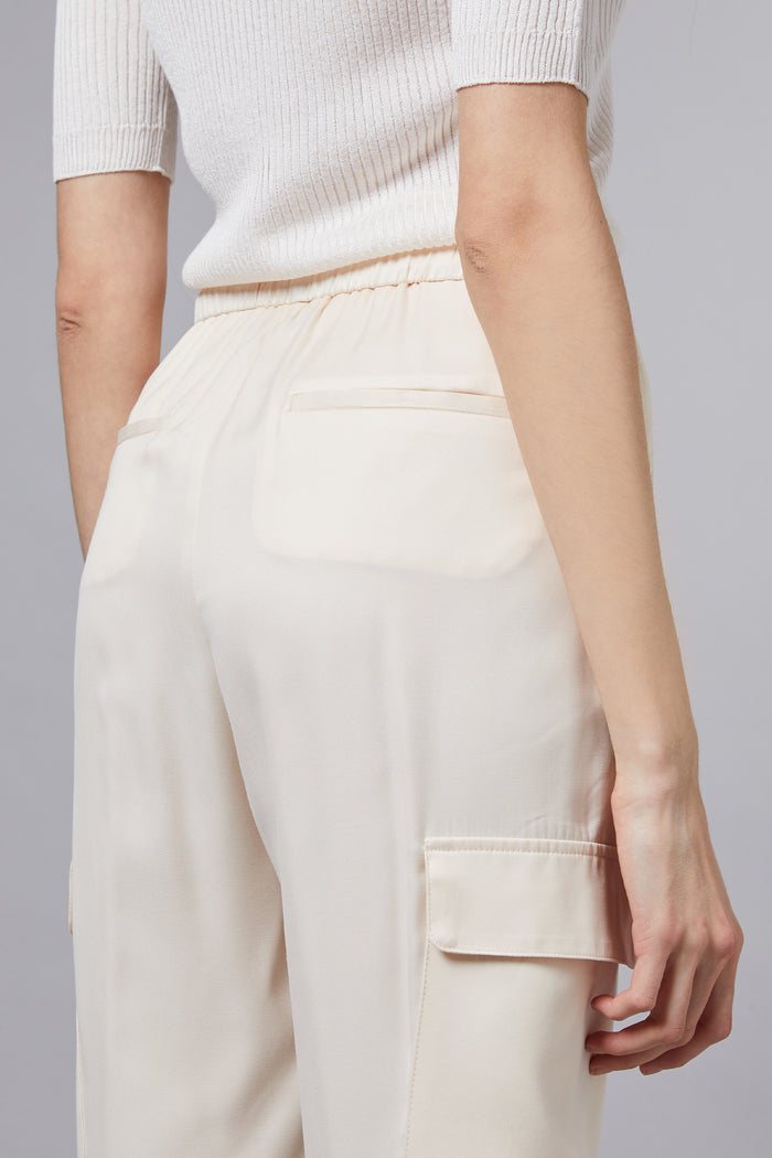  Peserico Pantalone Bianco Bianco Donna - 3