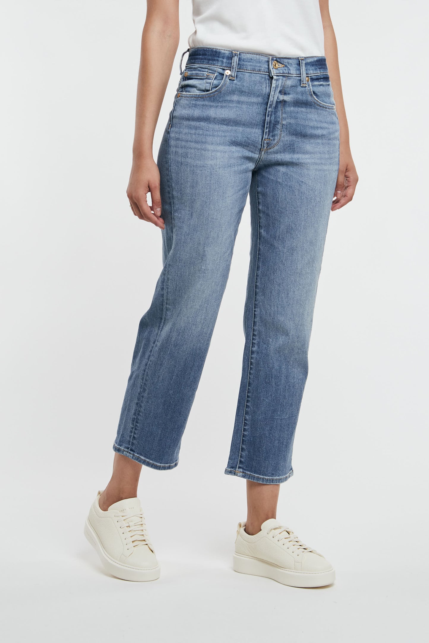  7 For All Mankind The Modern Straight Tribeca Blu Azzurro Donna - 3