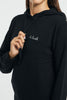  Mc2 Saint Barth Hoodie Sweater Nero Nero Donna - 6