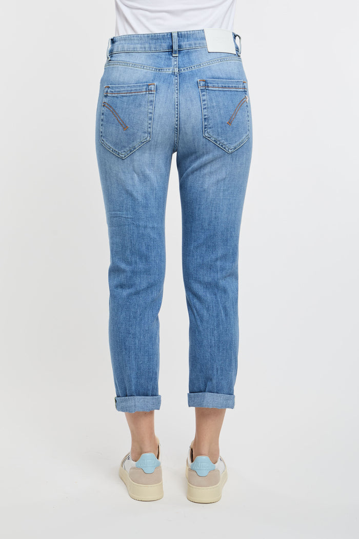 Dondup Jeans Koons In Mixed Cotton Blue Blu Donna - 5