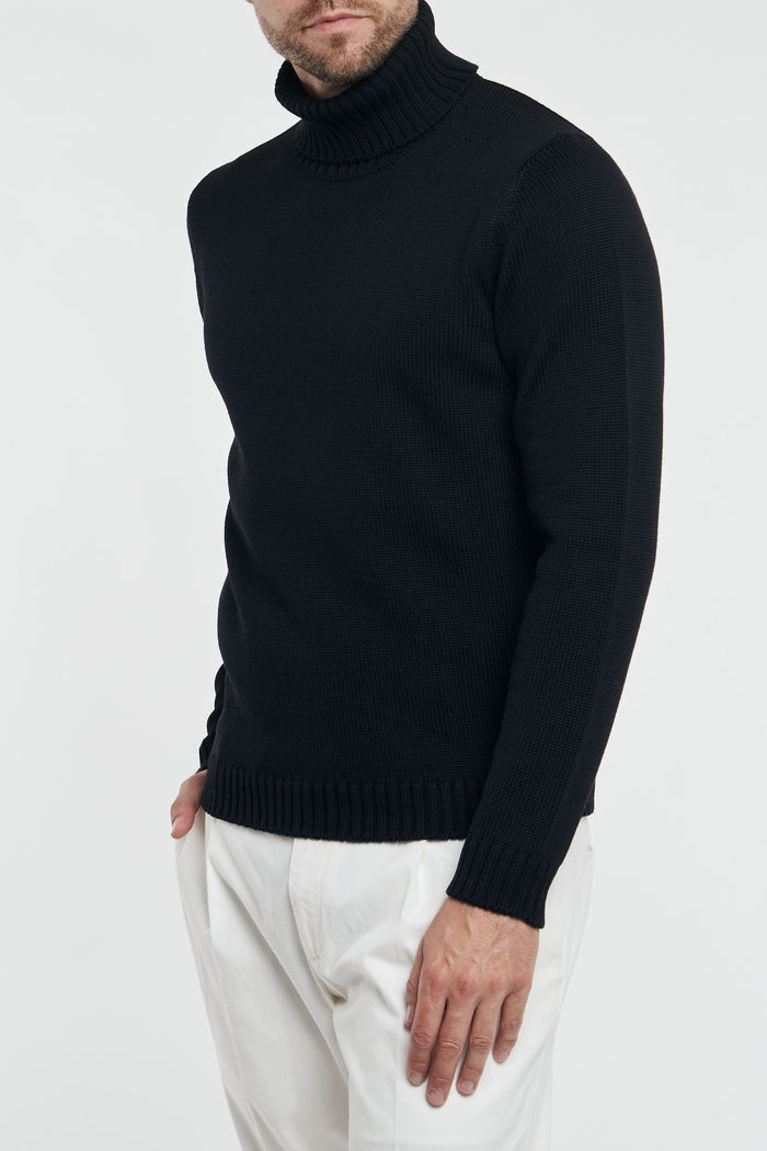  Zanone Turtleneck Sweater Black Men Nero Uomo - 2