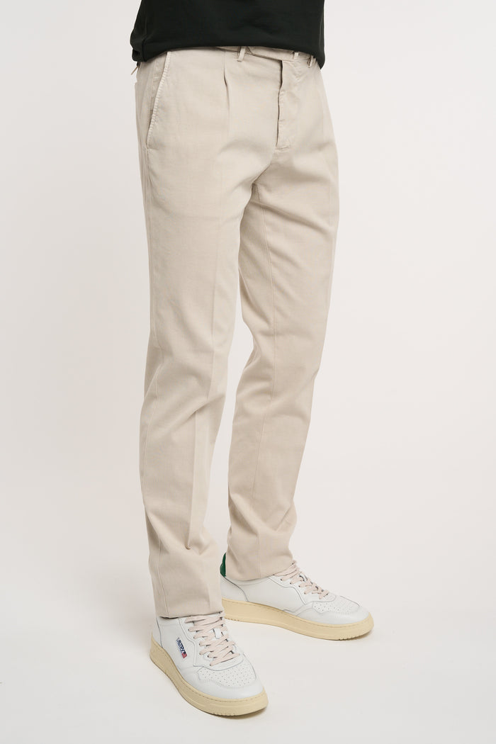  Santaniello Trousers 97% Co 3% Ea Multicolored Beige Uomo - 3