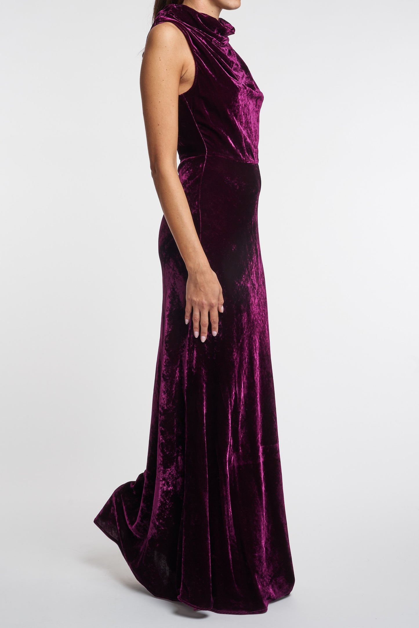  Semi-couture Abito Lungo Velluto Sabine Multicolor Multicolor Donna - 3