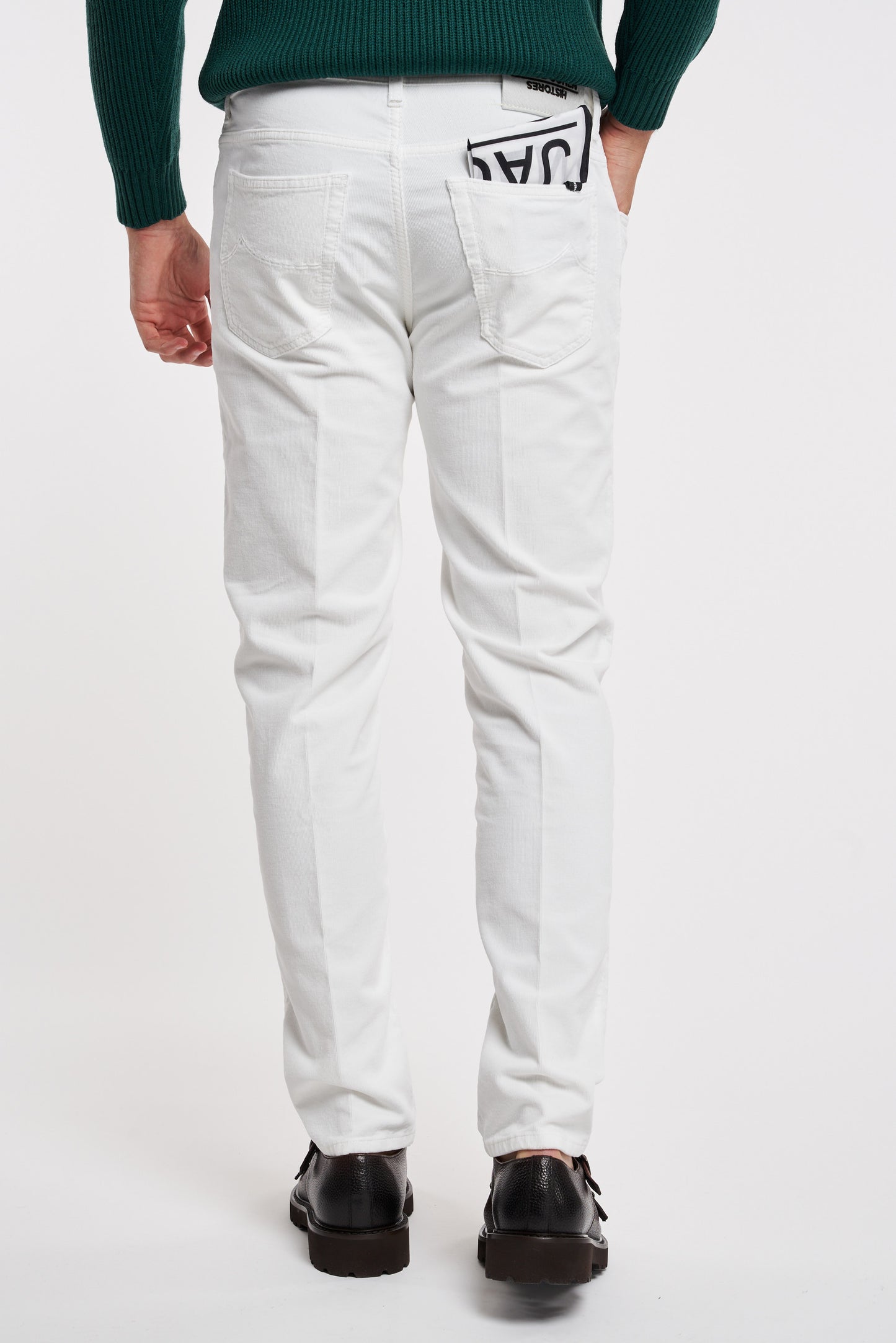  Jacob Cohen X Histores Scott White Jeans Bianco Uomo - 4