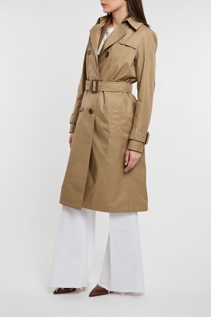  Herno Double-breasted Trench Delon 100% Co Beige Beige Donna - 3