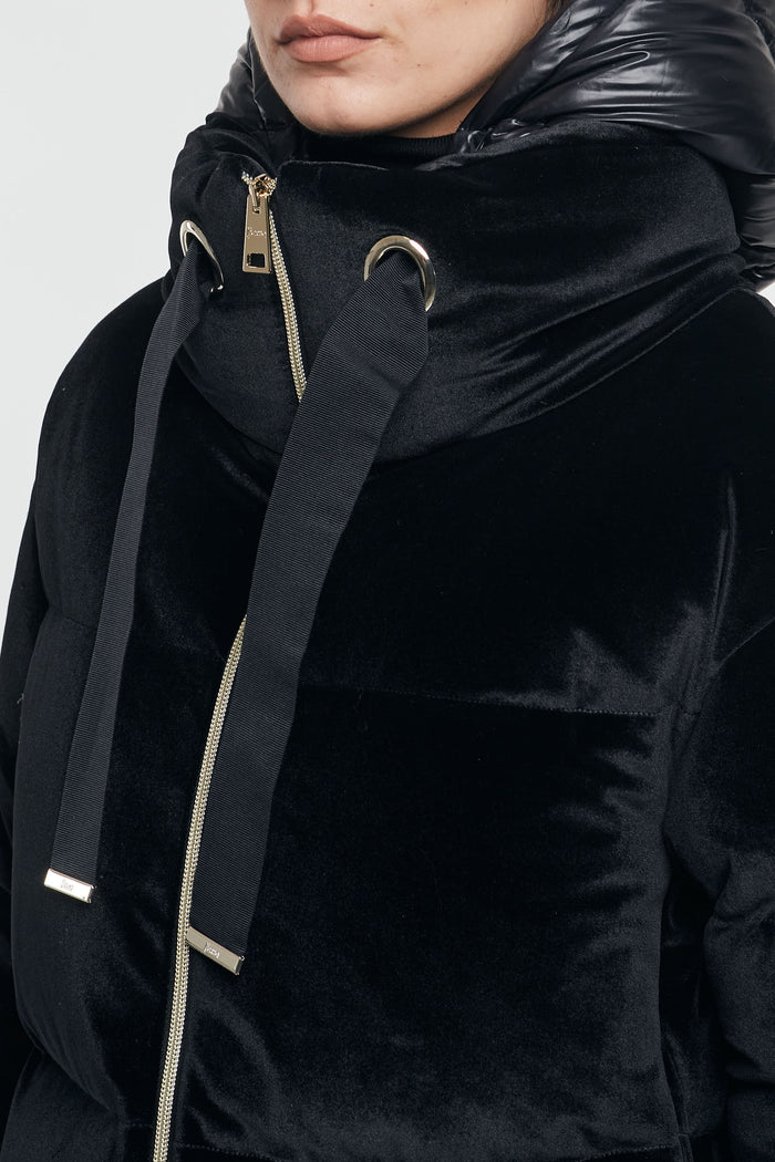  Herno Giaccone Colour Velvet Nero Nero Donna - 6