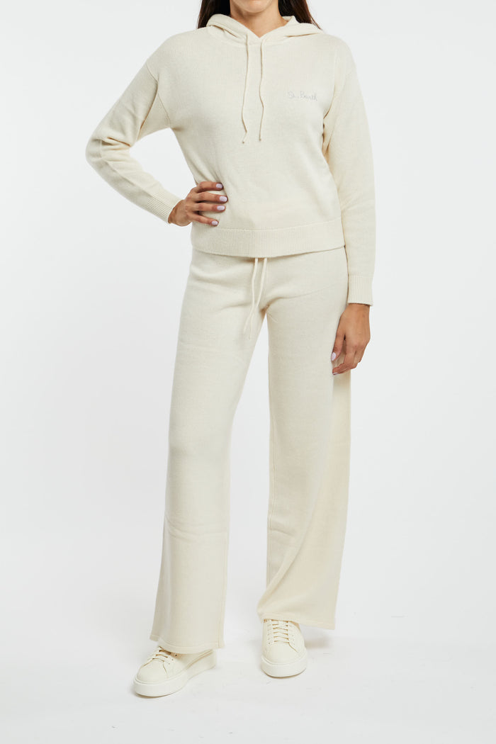MC2 Saint Barth Hoodie Sweater Bianco