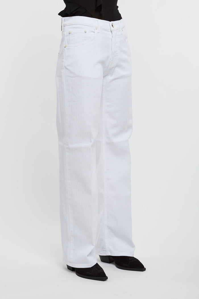  Dondup Jeans Jacklyn In Misto Cotone Bianco Bianco Donna - 3